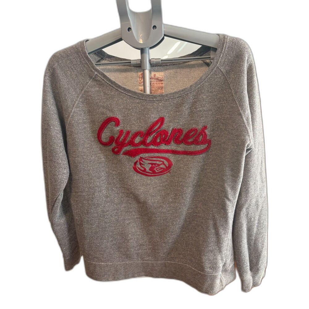 Pressbox Womens Iowa State Cyclones Sweatshirt Vintage Sz XL Go Clones
